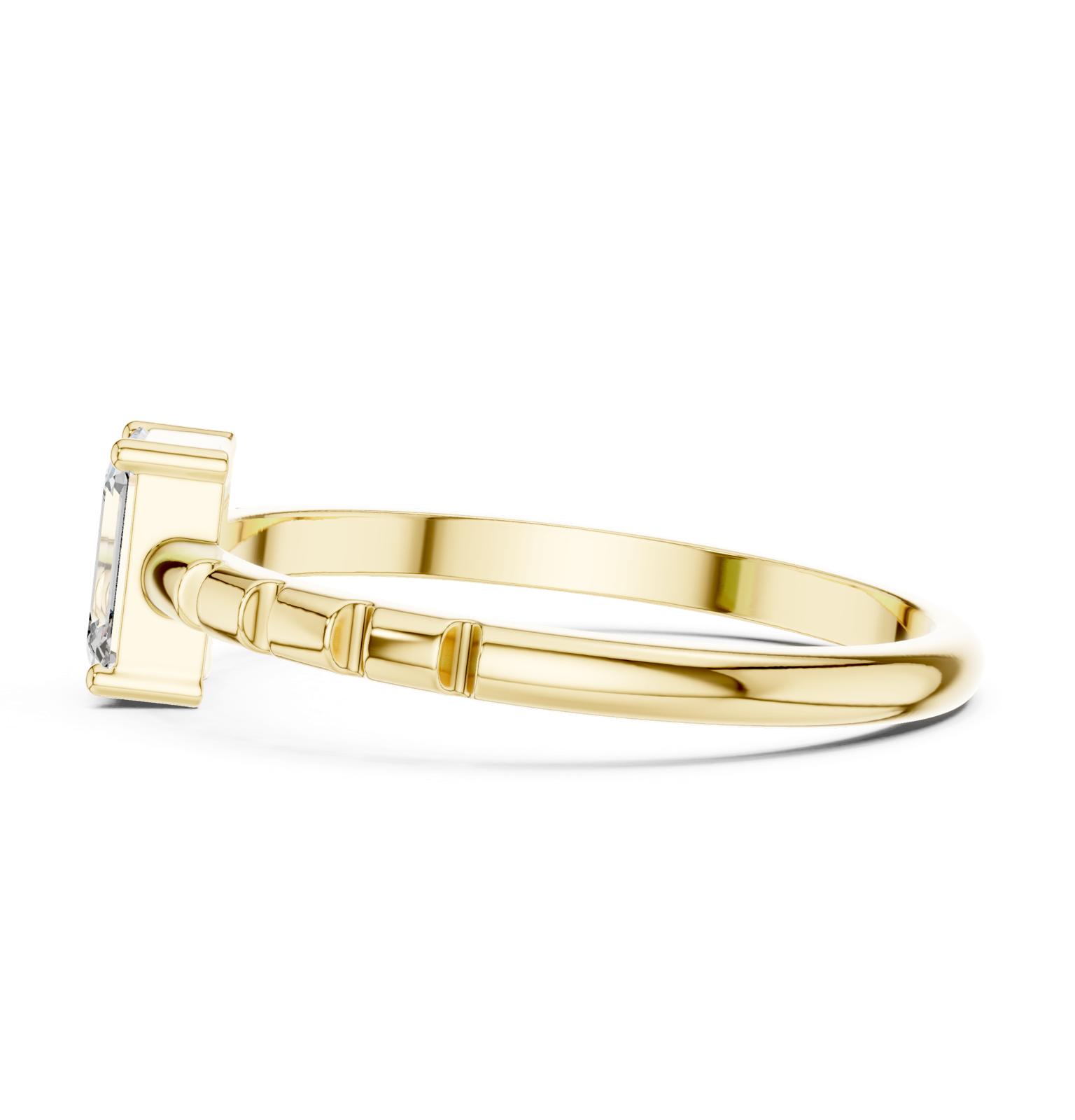 Gold Ring ALR-171, Yellow Gold, view 3