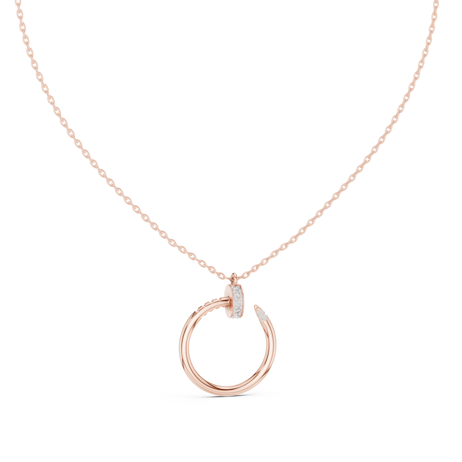 Gold Pendant 12-10001P, Rose Gold
