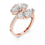 Gold Ring ALR-71, Rose Gold, view 2