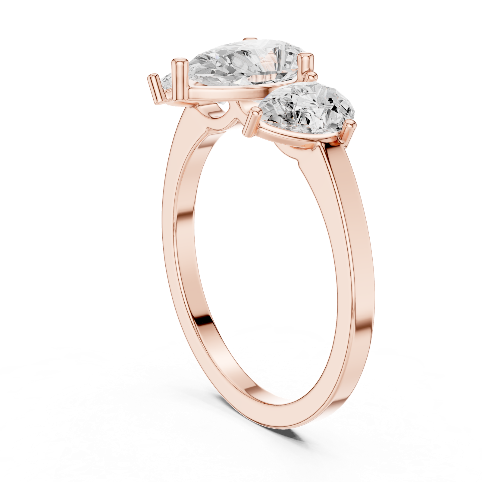 Gold Ring DDLR-1089, Rose Gold, view 1