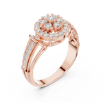 Gold Ring DDLR-762, Rose Gold, view 2