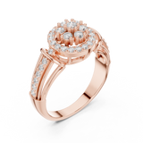 Gold Ring DDLR-762, Rose Gold, view 2