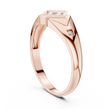 Gold Ring DR-6290, Rose Gold, view 1