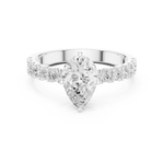 Gold Ring DDLR-1082, White Gold, view 4