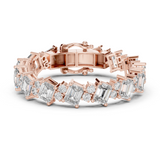 14K Solid Gold Lab Diamond Bracelet, Rose Gold