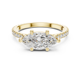 Gold Ring DDLR-201, Yellow Gold, view 4
