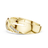 Gold Ring LR-01 (12), Yellow Gold, view 3