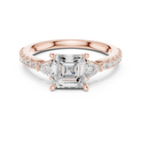 Gold Ring DDLR-856, Rose Gold, view 4