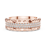 Gold Ring DDLR-423, Rose Gold, view 3