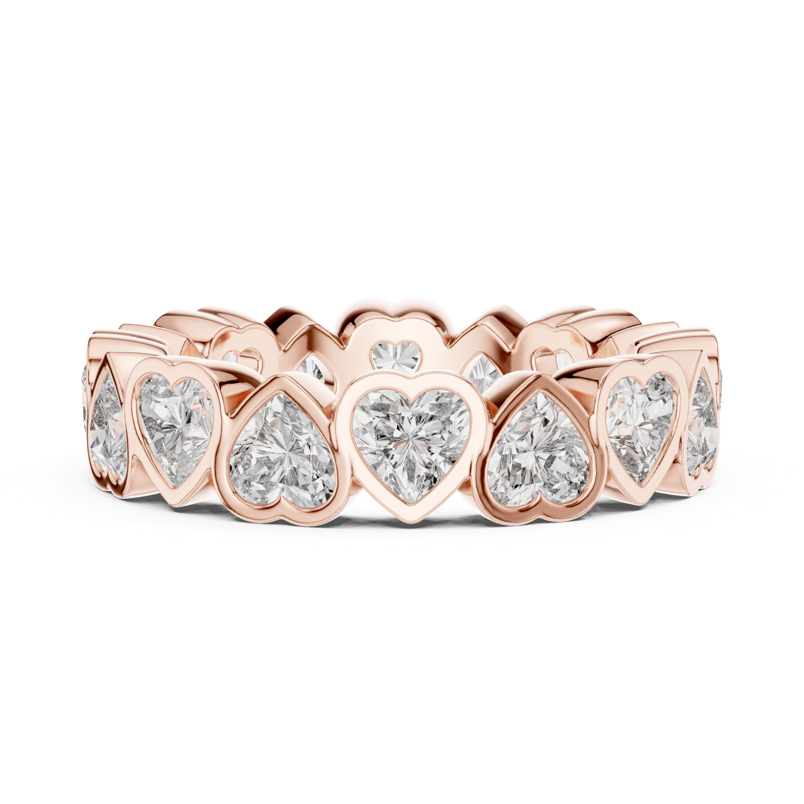 Gold Ring DDLR-218, Rose Gold, view 3