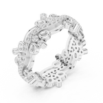 Gold Ring R44, White Gold, view 2