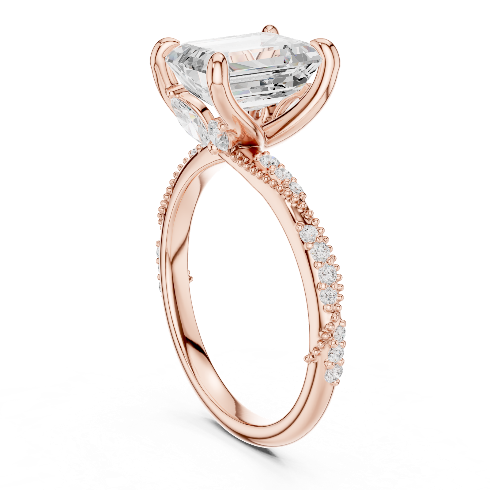Gold Ring DDLR-963, Rose Gold