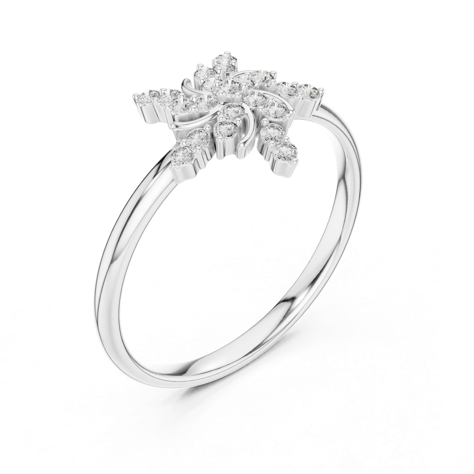 Gold Ring 1 (277), White Gold, view 2