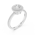Gold Ring LR-0246, White Gold, view 2