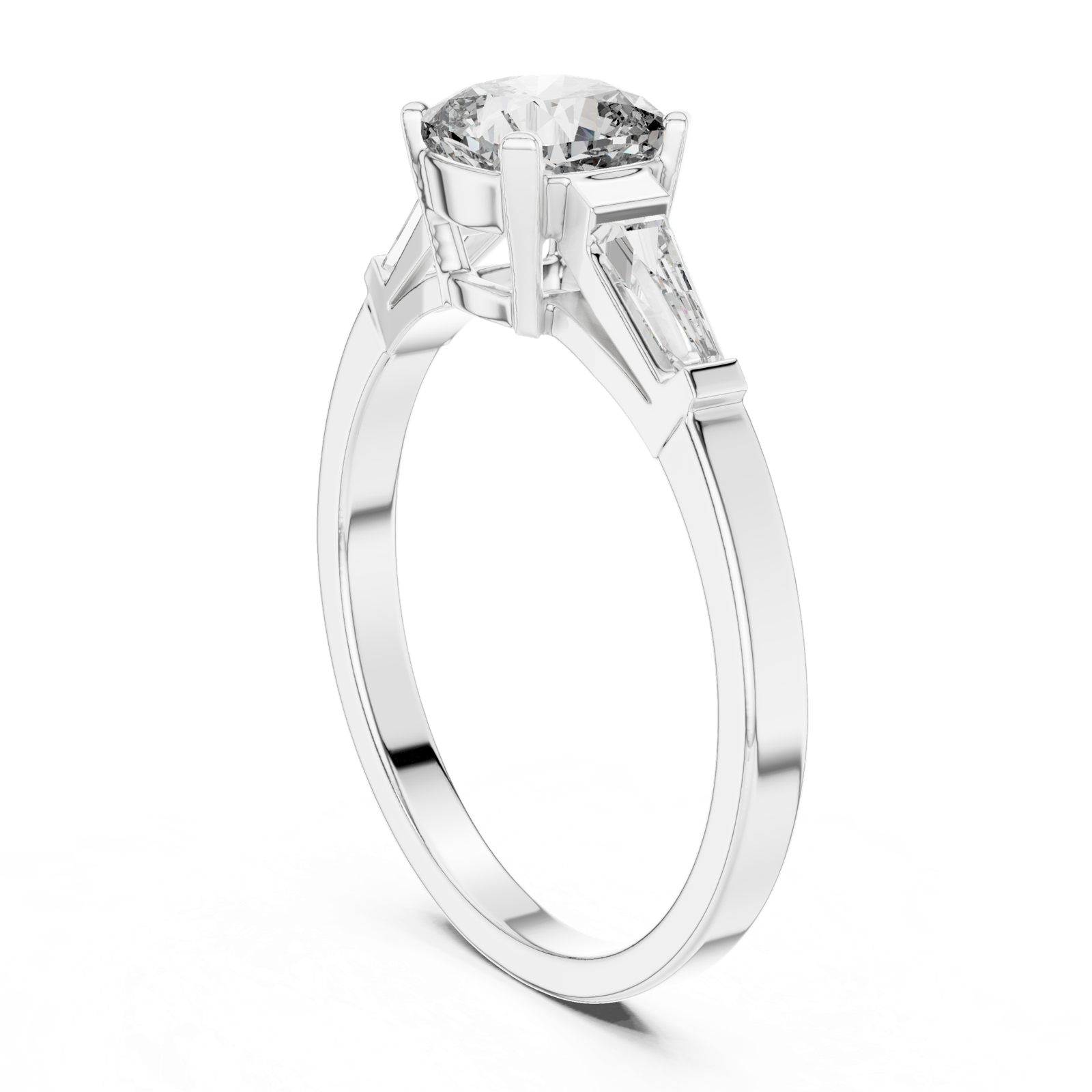 Gold Ring 00001L (16), White Gold, view 1
