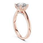 Gold Ring DDLR-854, Rose Gold, view 1