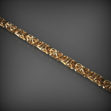 14K Solid Gold Men's Chain Necklace, Yellow Gold