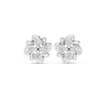 Gold Earrings 9-10069E, White Gold