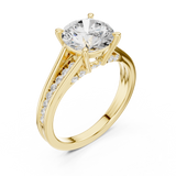 Gold Ring DDLR-999, Yellow Gold, view 2
