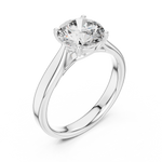 Gold Ring DDLR-070, White Gold, view 2