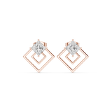 Gold Earrings Earring, Rose Gold, view 4