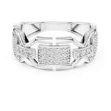 Gold Ring LR-01 (51), White Gold, view 4