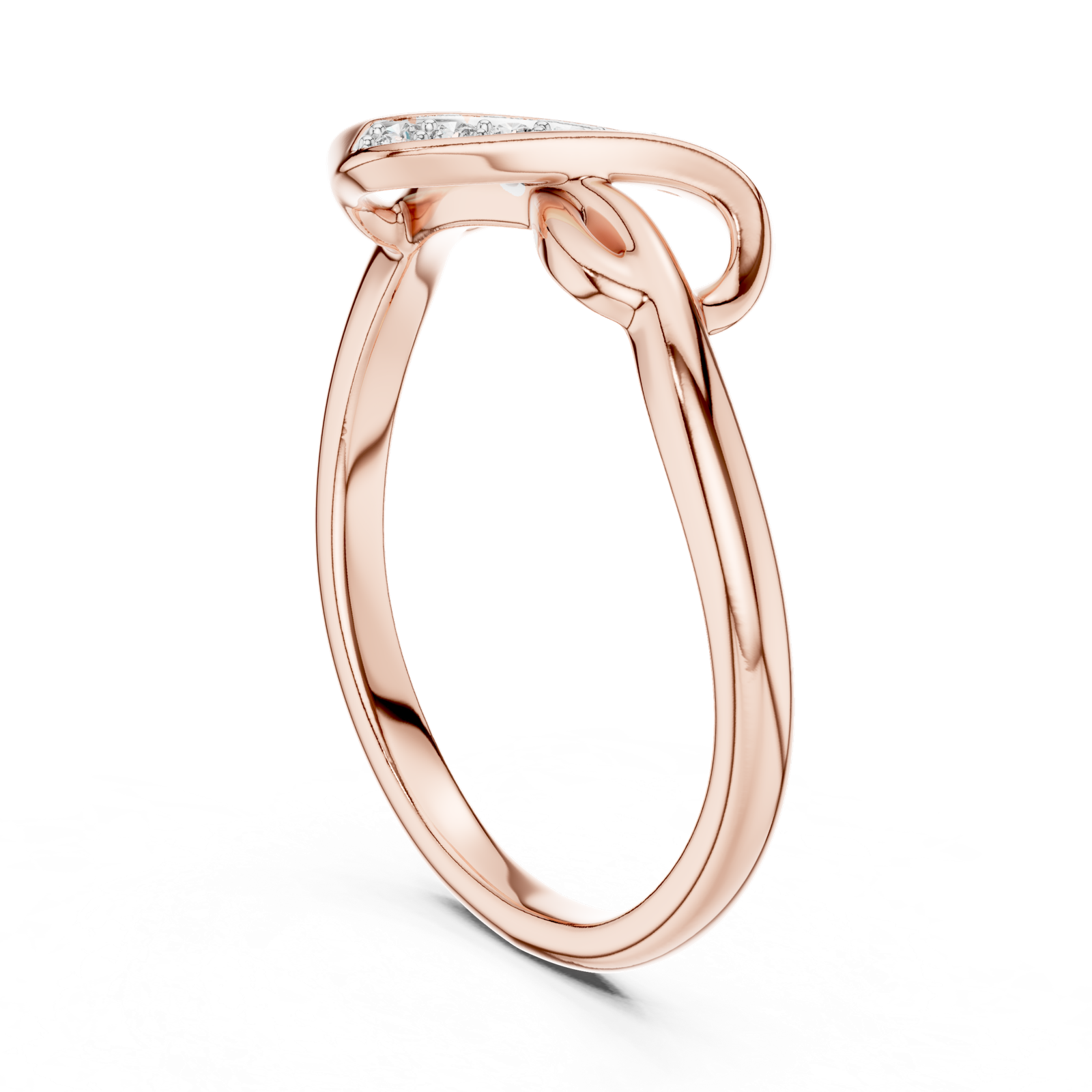 Gold Ring 12-10001@L, Rose Gold, view 1
