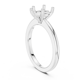 Gold Ring DDLR-032, Pear center stone, White Gold, view 1