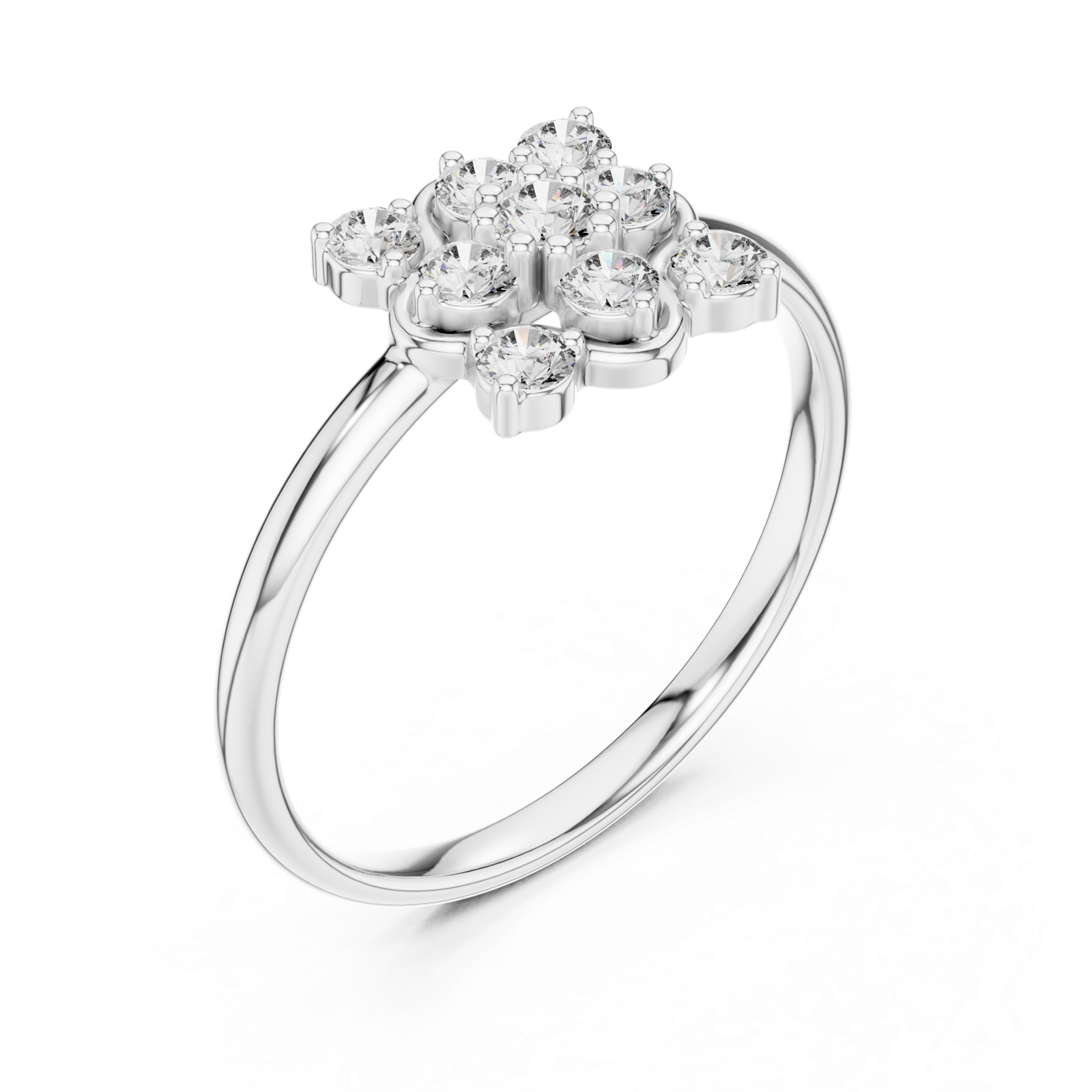 Gold Ring 1 (354), White Gold, view 2