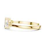 Gold Ring HLR-68, Yellow Gold, view 3