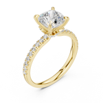 Gold Ring DDLR-1010, Yellow Gold, view 2
