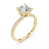 Gold Ring DDLR-1010, Yellow Gold, view 2