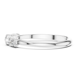 Gold Ring HLR-104, White Gold, view 3