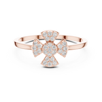 Gold Ring DR-6320, Rose Gold, view 4