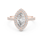 Gold Ring ALR-100, Rose Gold, view 4