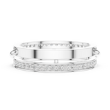 Gold Ring R27-01-2, White Gold, view 3