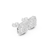 Gold Earrings ALJERV-479, White Gold, view 1