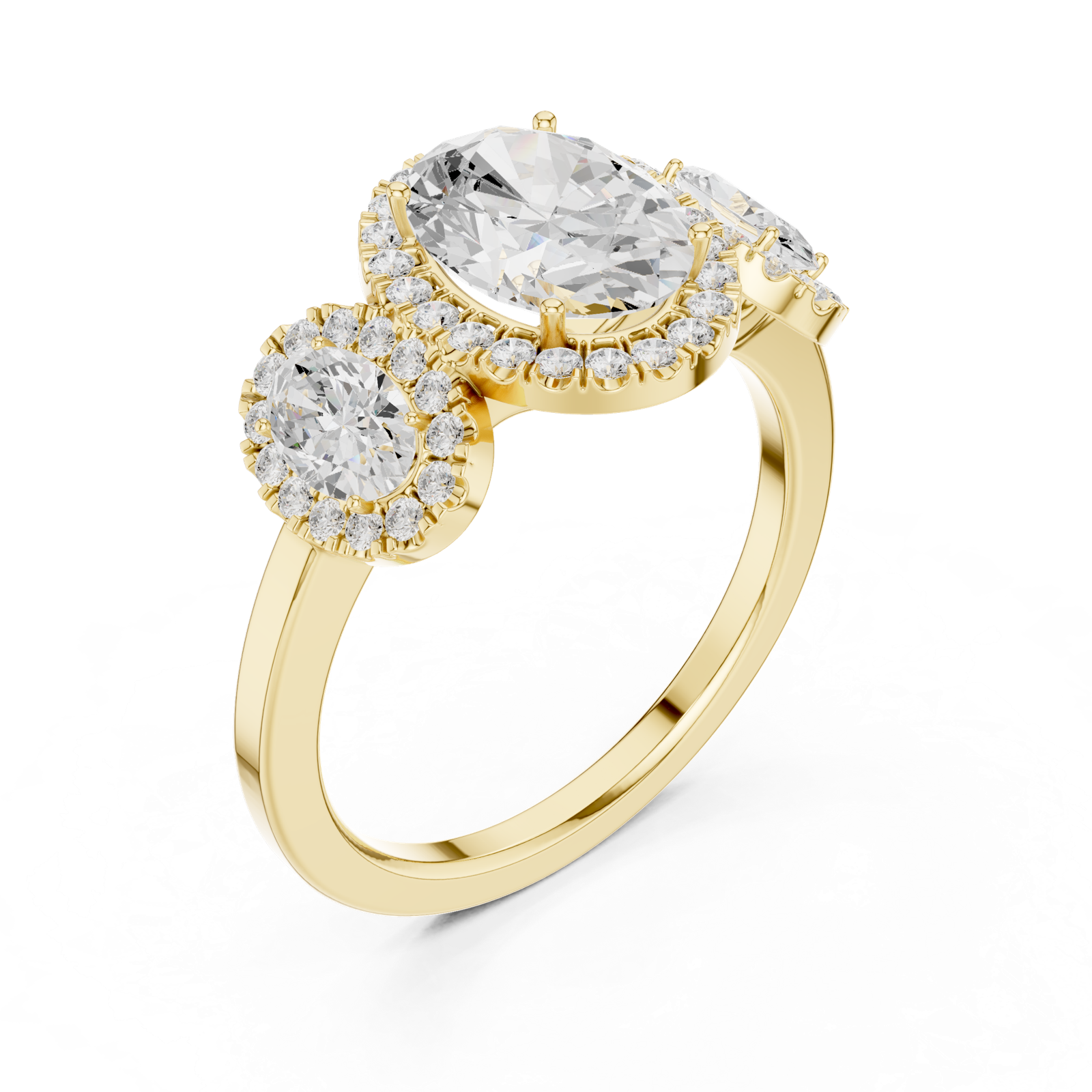 Gold Ring DDLR-1062, Yellow Gold, view 2