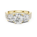 Gold Ring DDLR-716, Yellow Gold, view 4