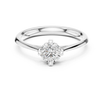 Gold Ring DDLR-548, White Gold, view 4