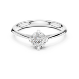 Gold Ring DDLR-548, White Gold, view 4