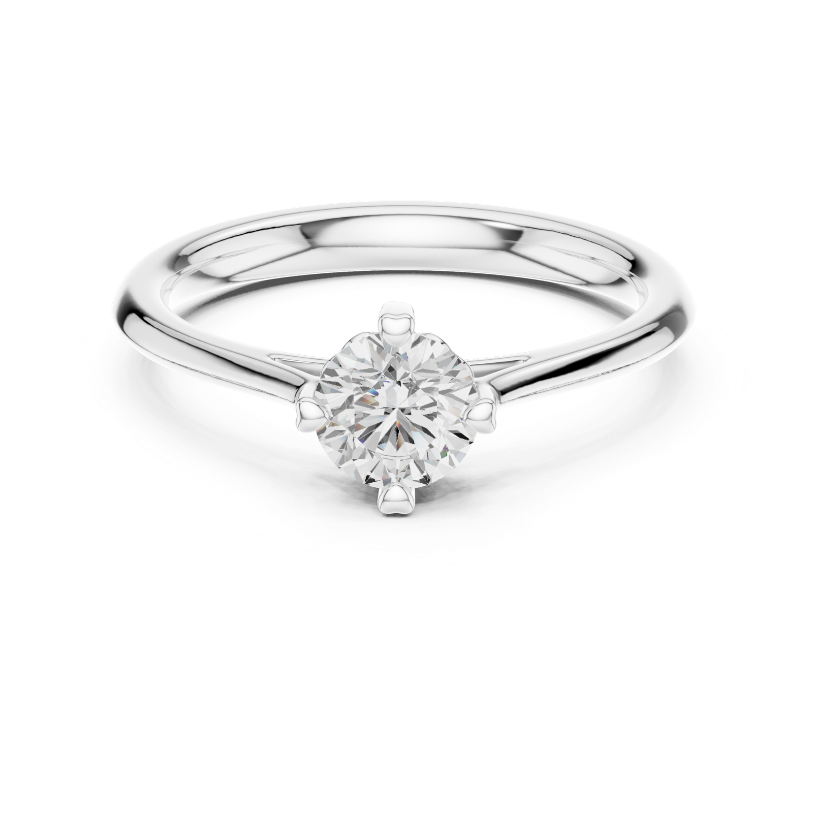 Gold Ring DDLR-548, White Gold, view 4