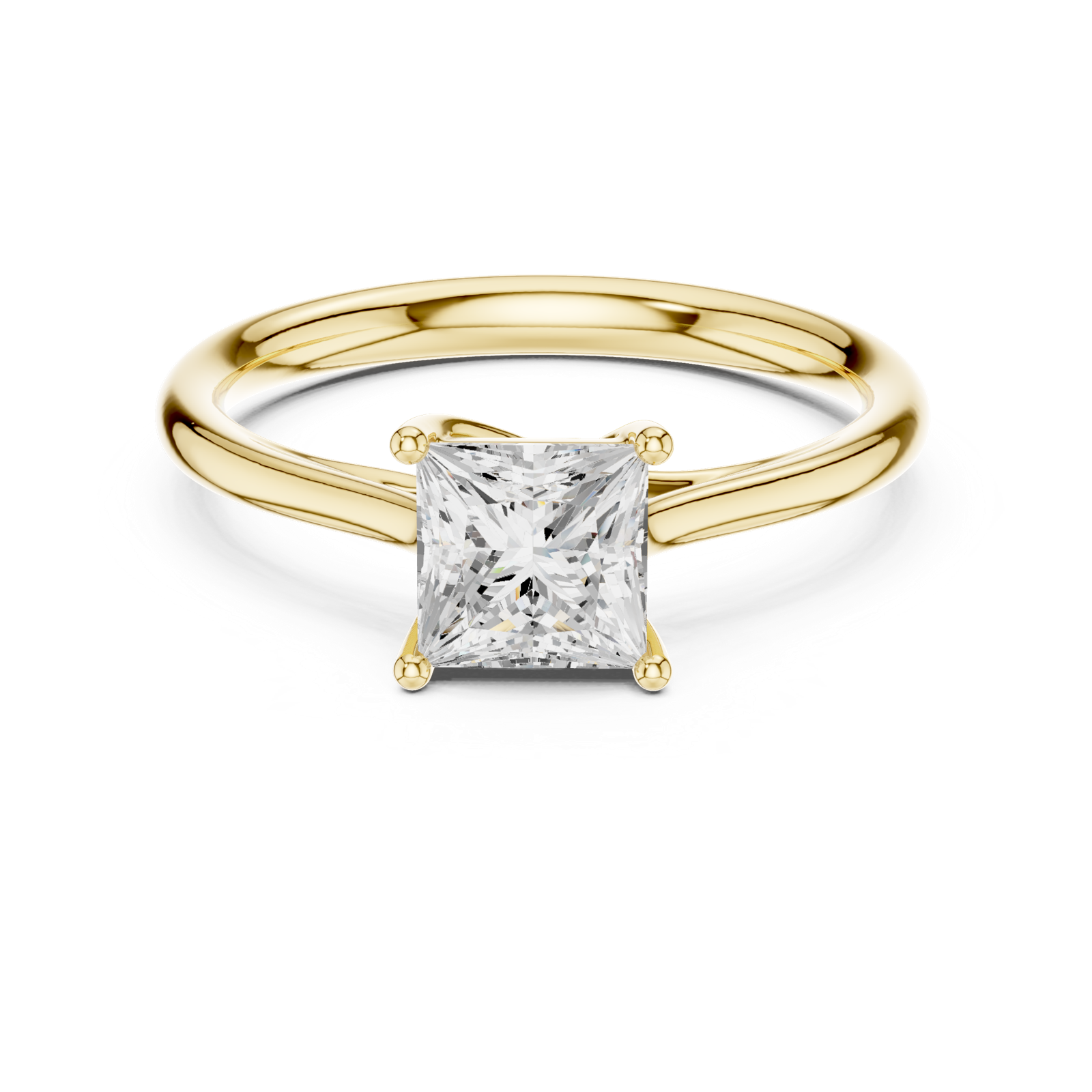 Gold Ring DDLR-800, Yellow Gold, view 4