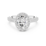 Gold Ring DDLR-364, White Gold, view 4