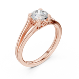 Gold Ring DDLR-544, Rose Gold, view 2
