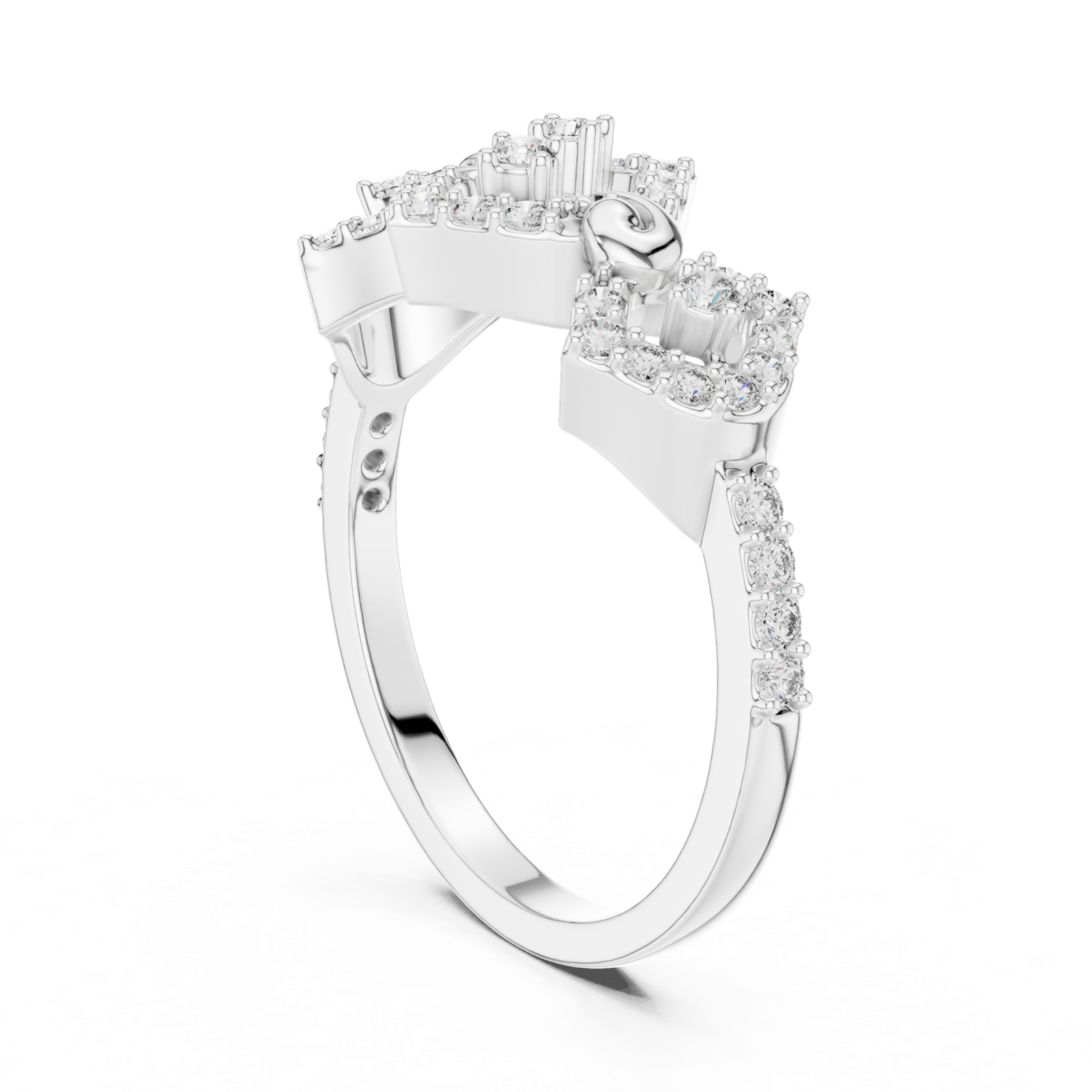Gold Ring LR-01 (88), White Gold