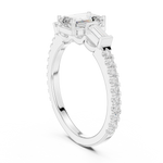 Gold Ring DDLR-1088, White Gold, view 1