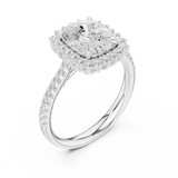 Gold Ring DDLR-732, White Gold, view 2