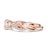 Gold Ring DDLR-641, Rose Gold, view 3