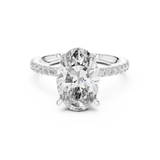 Gold Ring DDLR-171, White Gold, view 4